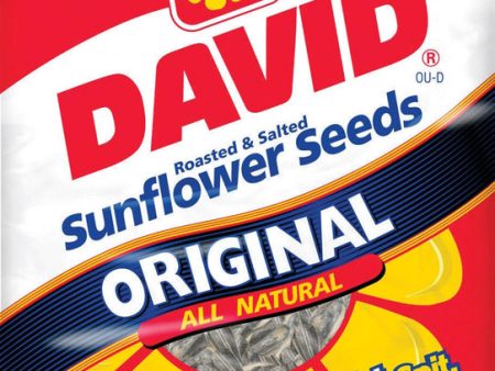 David Original Roasted Salted Sunflower Seeds 5.25 oz Pegged Fashion