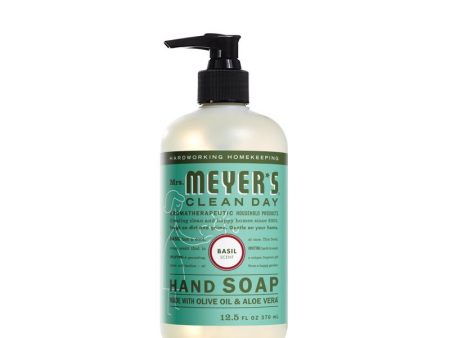 Mrs. Meyer s Clean Day Organic Basil Scent Liquid Hand Soap 12.5 oz For Discount