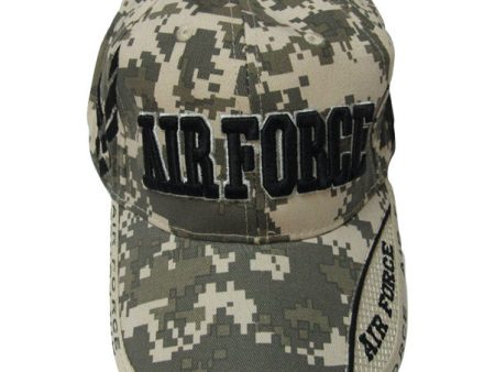 JWM U.S. Air Force Logo Baseball Cap Digital Camouflage One Size Fits All Supply