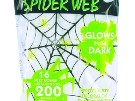 Fun World 11 in. Spider Web Halloween Decor Supply