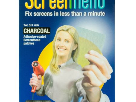 Screenmend Charcoal Fiberglass Screen Repair Patch 5 in. W X 7 in. L 2 pk For Cheap