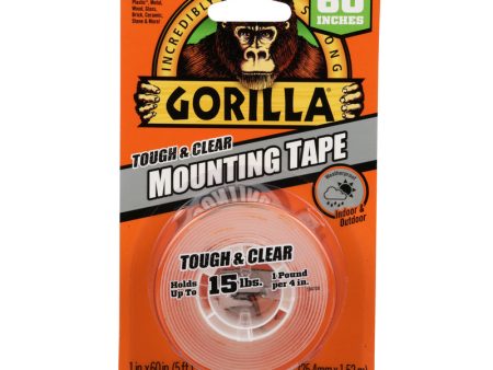 Gorilla Double Sided 1 in. W X 60 in. L Mounting Tape Clear Sale