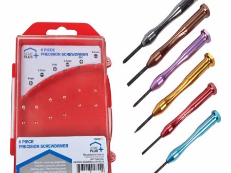 Home Plus Assorted Precision Driver Set 6 pc Supply