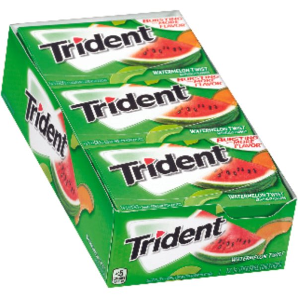 Trident Sugar Free Watermelon Twist Chewing Gum 12 pk For Discount