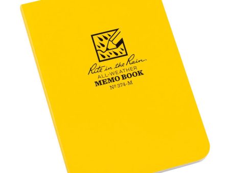 Rite in the Rain 3-1 2 in. W X 5 in. L Perfect Bound Yellow Memo Book on Sale