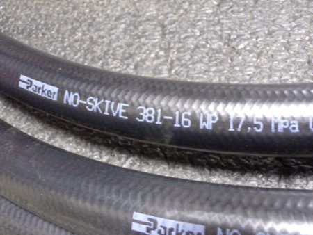 NOS, PARKER 381-16 Series Medium Pressure Rubber Hydraulic Hose, 25  Length (SQ0461772-WT22) on Sale