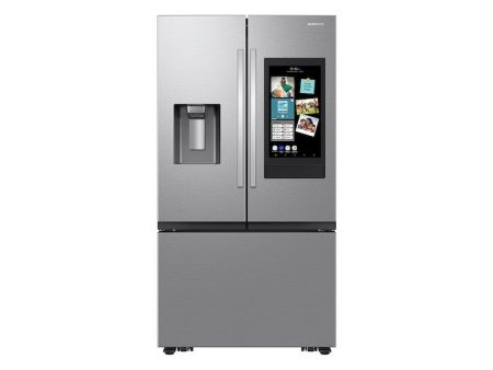 25 cu. ft. Mega Capacity Counter Depth 3-Door French Door Refrigerator with Family Hub™ in Stainless Steel For Sale