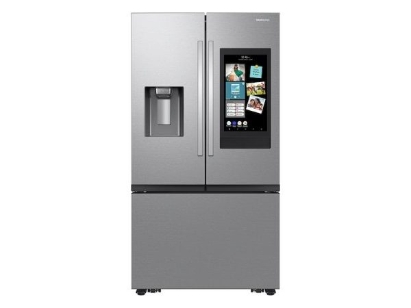 25 cu. ft. Mega Capacity Counter Depth 3-Door French Door Refrigerator with Family Hub™ in Stainless Steel For Sale